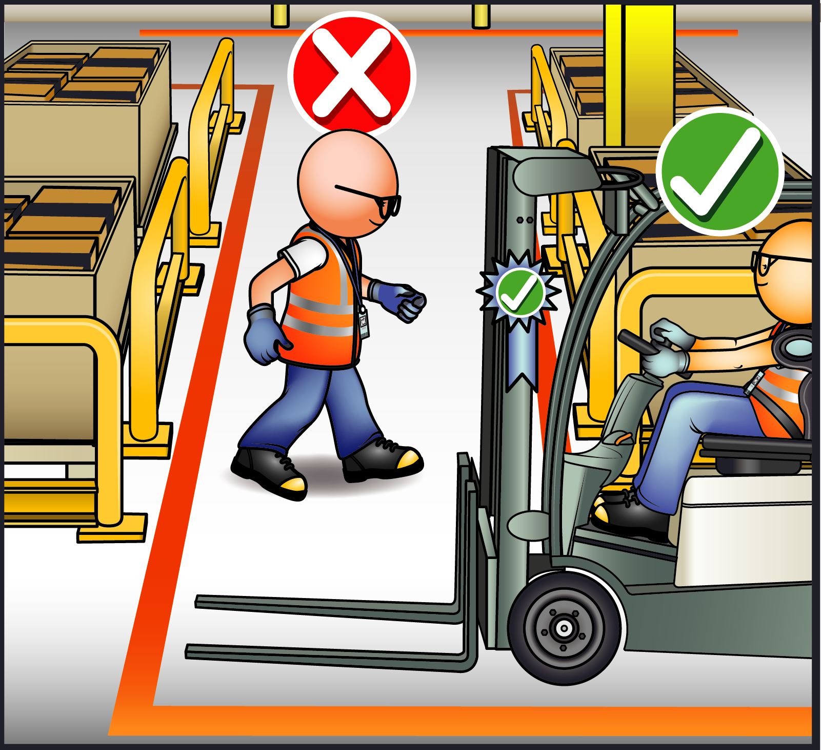 Forklift truck image